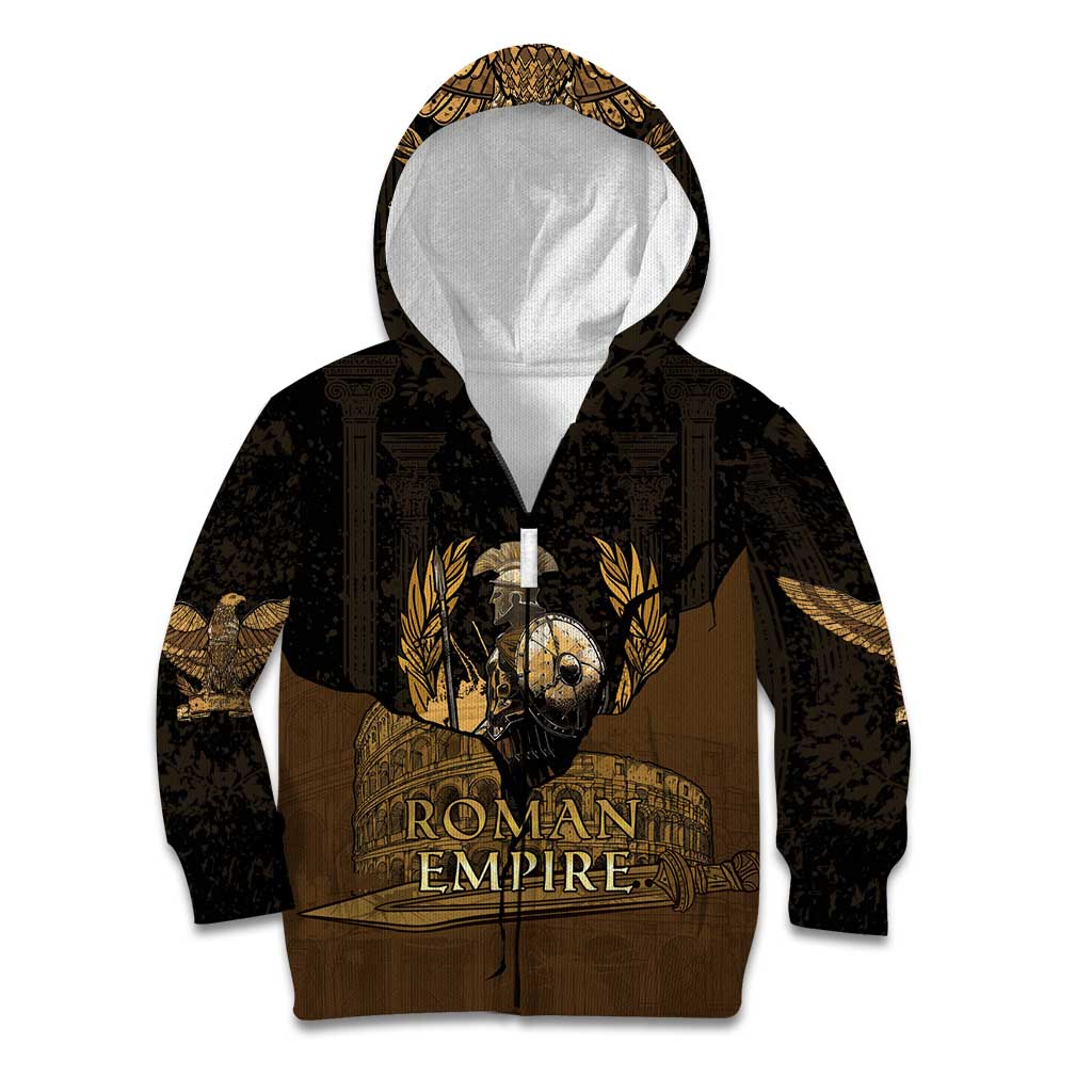 Roman Empire Kid Hoodie Centurion Colosseum - Wonder Print Shop