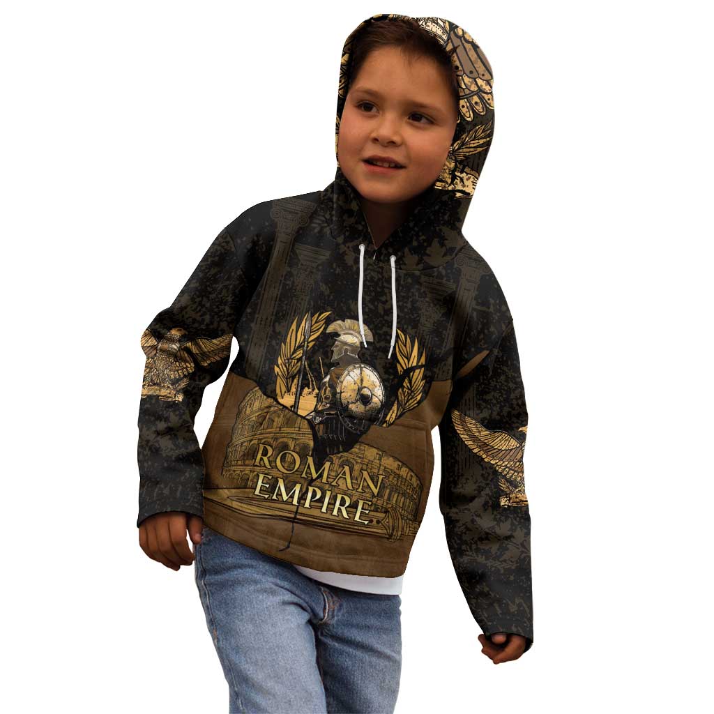 Roman Empire Kid Hoodie Centurion Colosseum - Wonder Print Shop