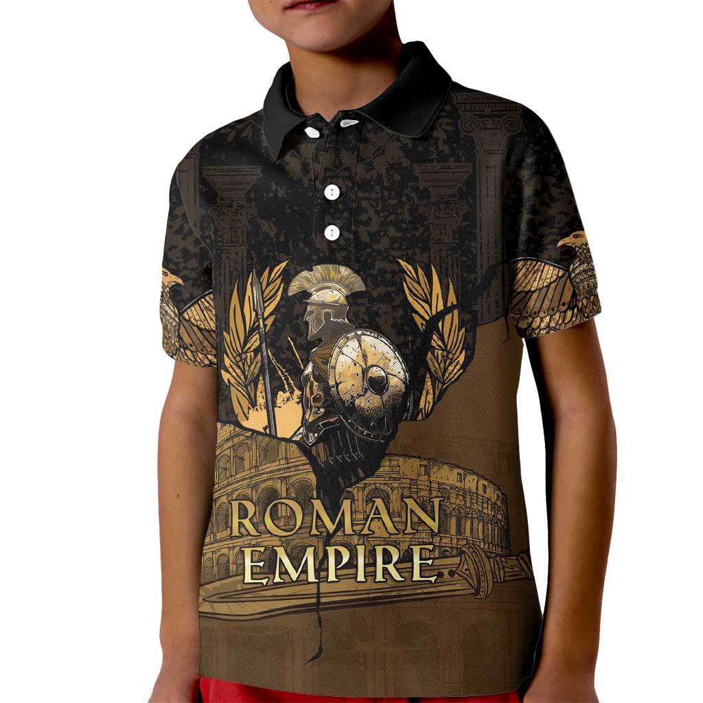 Roman Empire Kid Polo Shirt Centurion Colosseum - Wonder Print Shop
