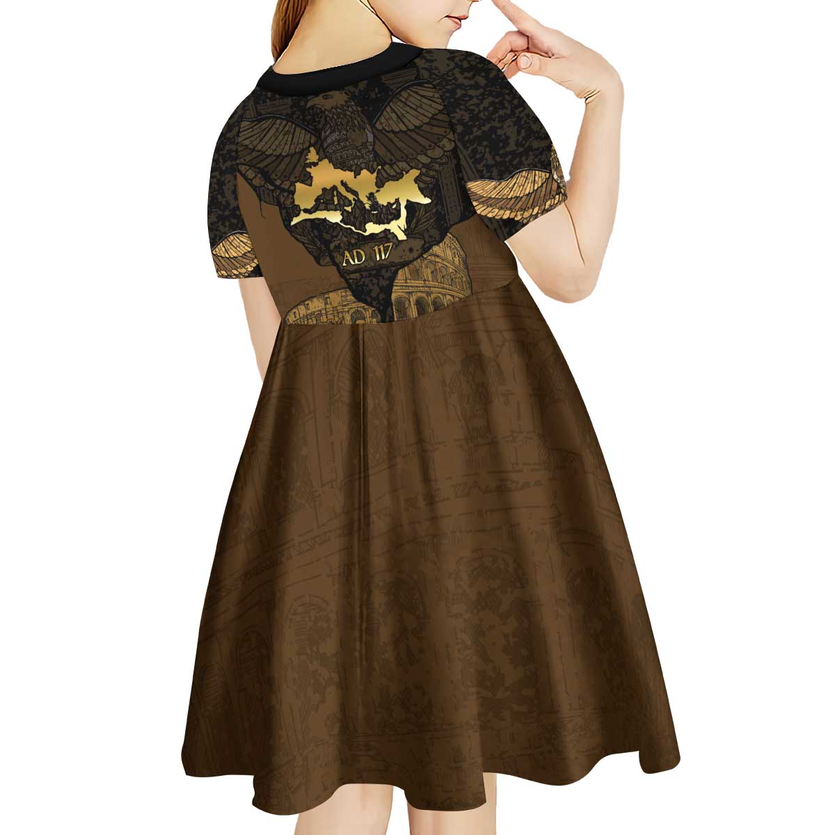 Roman Empire Kid Short Sleeve Dress Centurion Colosseum - Wonder Print Shop
