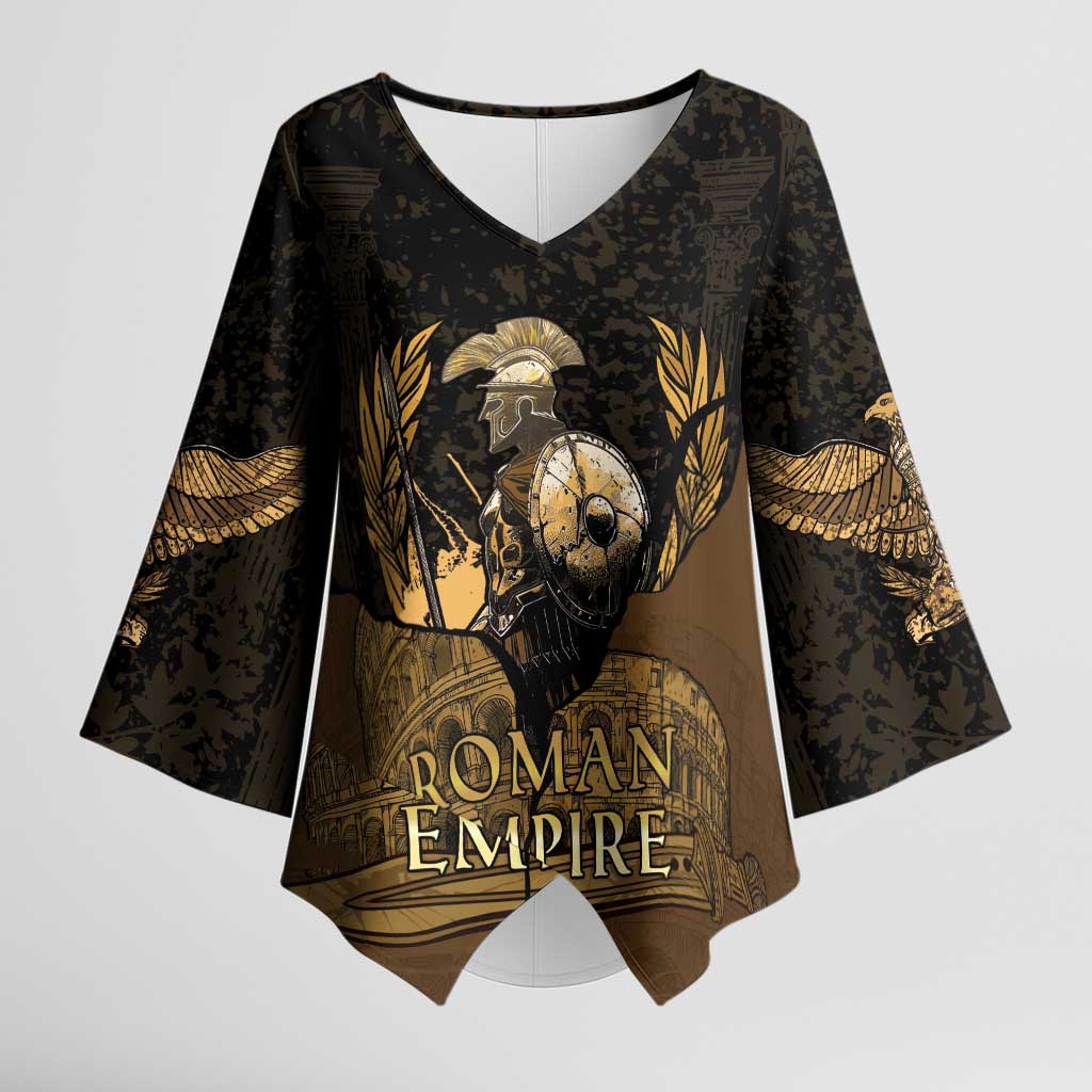 Roman Empire Kimono Sleeve Blouse Centurion Colosseum - Wonder Print Shop