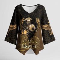 Roman Empire Kimono Sleeve Blouse Centurion Colosseum - Wonder Print Shop