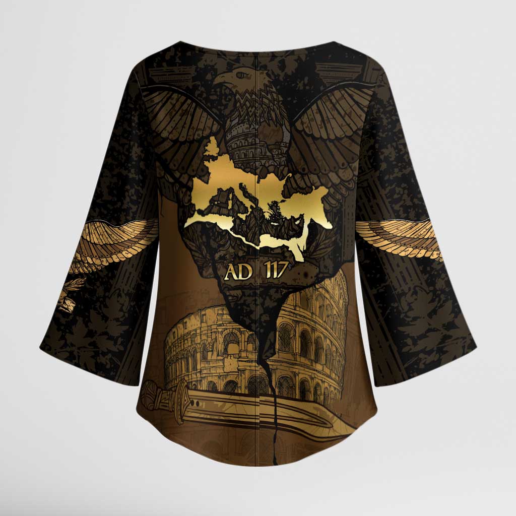Roman Empire Kimono Sleeve Blouse Centurion Colosseum - Wonder Print Shop