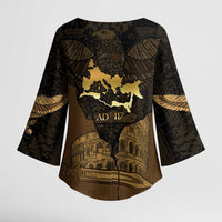 Roman Empire Kimono Sleeve Blouse Centurion Colosseum - Wonder Print Shop
