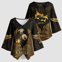 Roman Empire Kimono Sleeve Blouse Centurion Colosseum - Wonder Print Shop