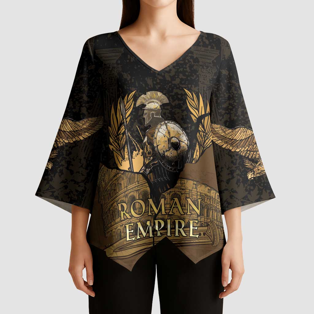 Roman Empire Kimono Sleeve Blouse Centurion Colosseum - Wonder Print Shop
