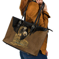 Roman Empire Leather Tote Bag Centurion Colosseum - Wonder Print Shop