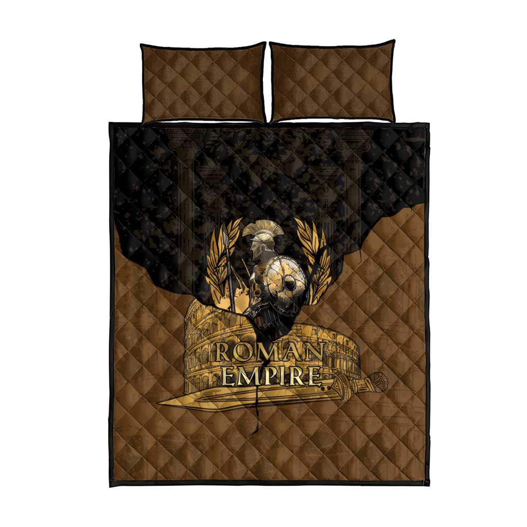 Roman Empire Quilt Bed Set Centurion Colosseum - Wonder Print Shop
