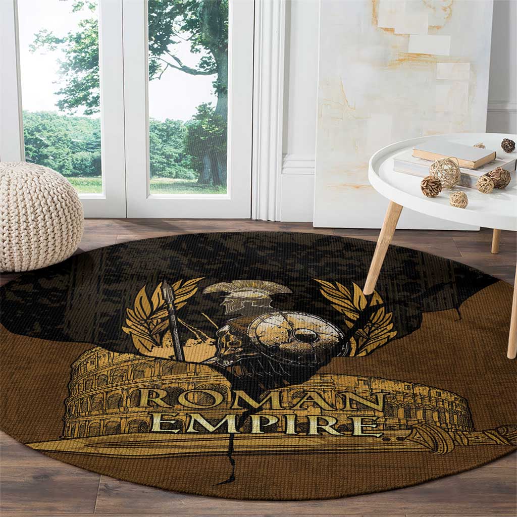 Roman Empire Round Carpet Centurion Colosseum - Wonder Print Shop
