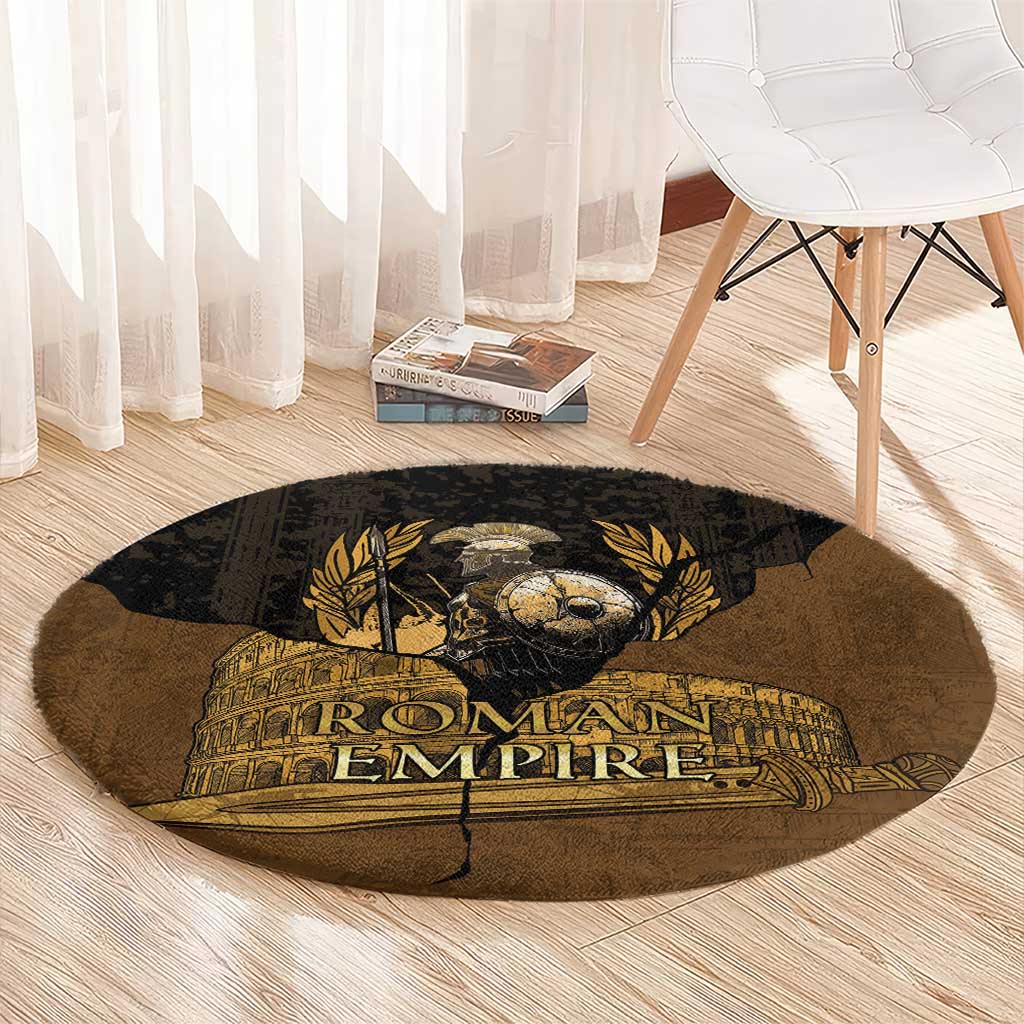 Roman Empire Round Carpet Centurion Colosseum - Wonder Print Shop