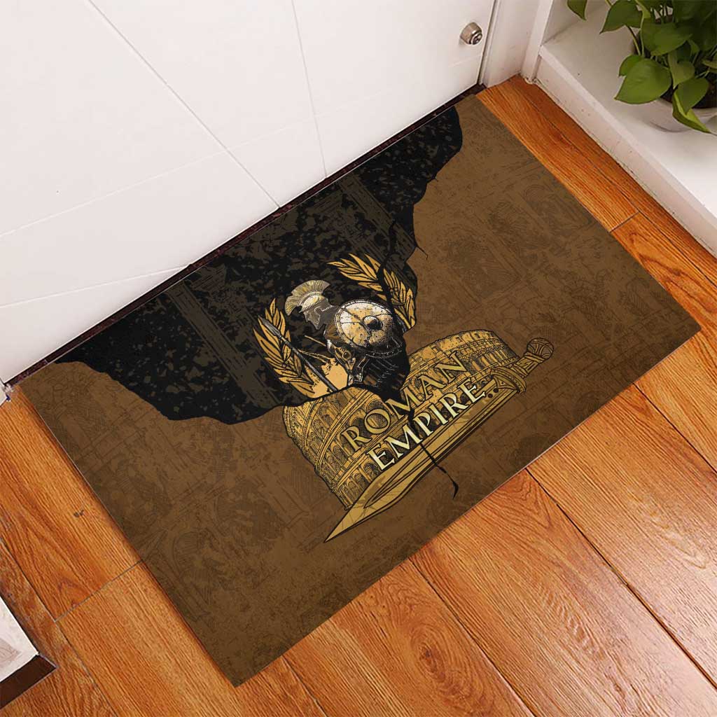 Roman Empire Rubber Doormat Centurion Colosseum - Wonder Print Shop