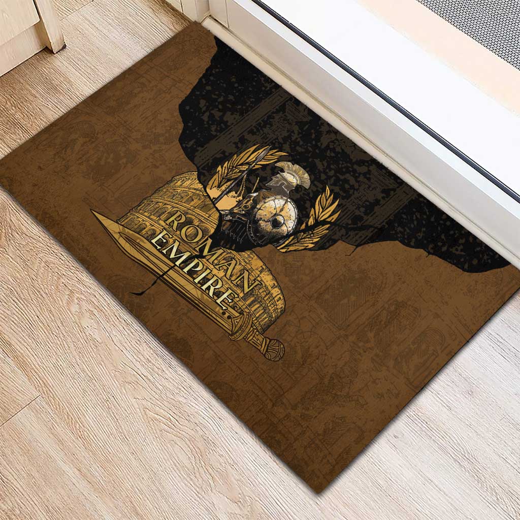 Roman Empire Rubber Doormat Centurion Colosseum - Wonder Print Shop