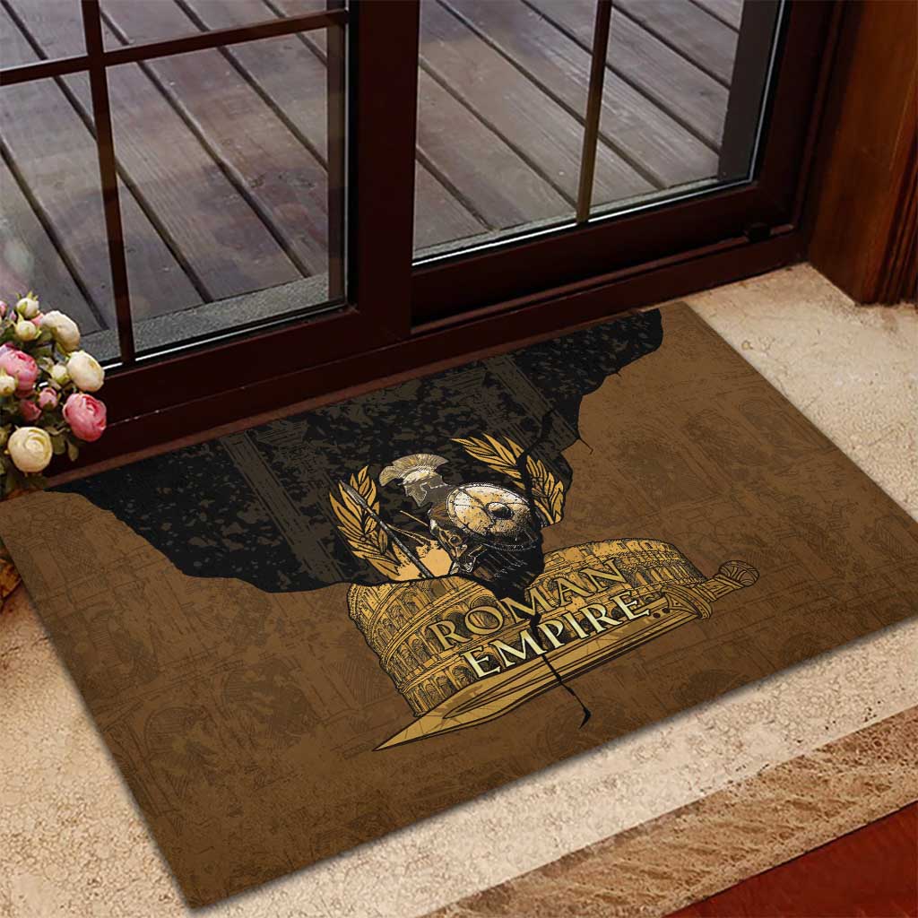 Roman Empire Rubber Doormat Centurion Colosseum - Wonder Print Shop
