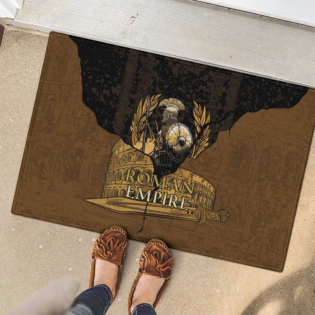 Roman Empire Rubber Doormat Centurion Colosseum - Wonder Print Shop
