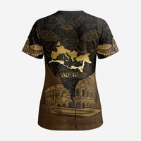 Roman Empire Scrub Top Centurion Colosseum - Wonder Print Shop