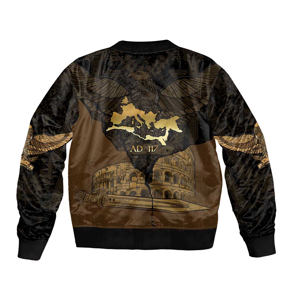 Roman Empire Sleeve Zip Bomber Jacket Centurion Colosseum - Wonder Print Shop