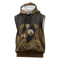 Roman Empire Sleeveless Hoodie Centurion Colosseum - Wonder Print Shop