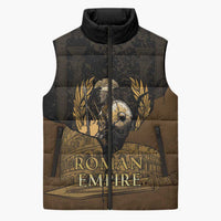 Roman Empire Sleeveless Puffer Jacket Centurion Colosseum - Wonder Print Shop