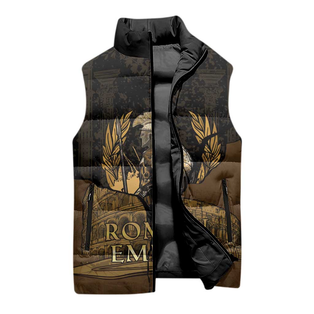 Roman Empire Sleeveless Puffer Jacket Centurion Colosseum - Wonder Print Shop