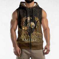 Roman Empire Sleeveless Zip Hoodie Centurion Colosseum - Wonder Print Shop