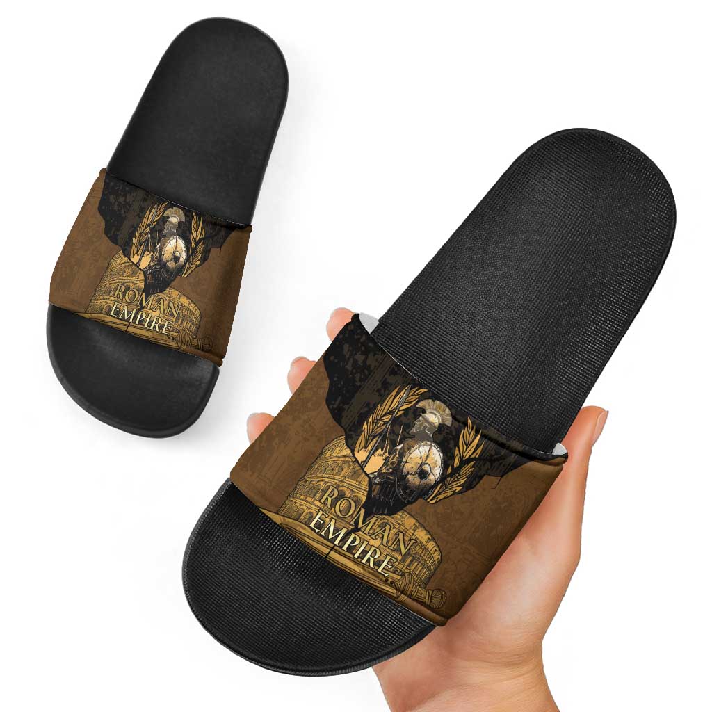 Roman Empire Slide Sandals Centurion Colosseum - Wonder Print Shop