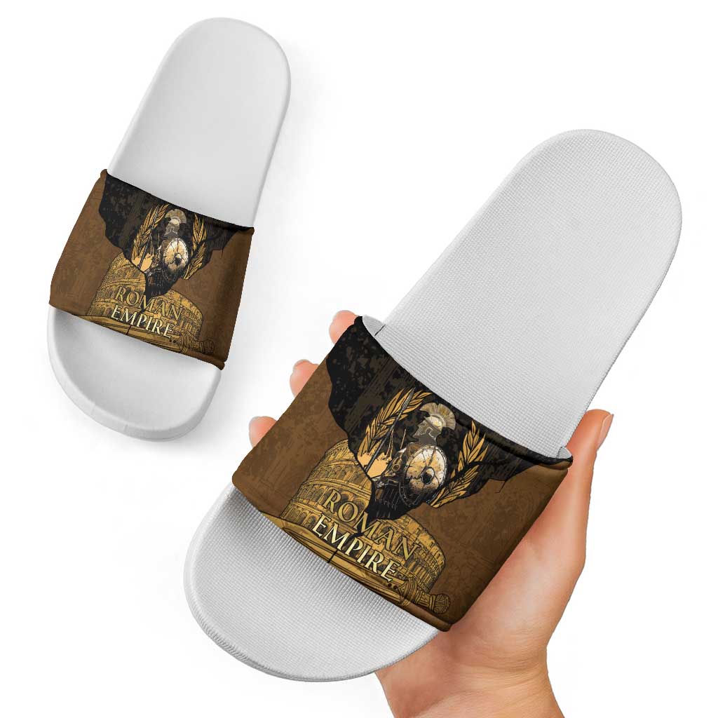 Roman Empire Slide Sandals Centurion Colosseum - Wonder Print Shop