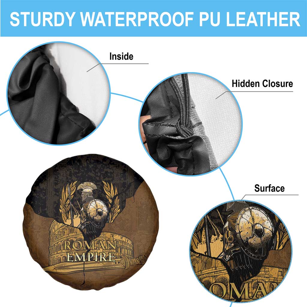 Roman Empire Spare Tire Cover Centurion Colosseum - Wonder Print Shop