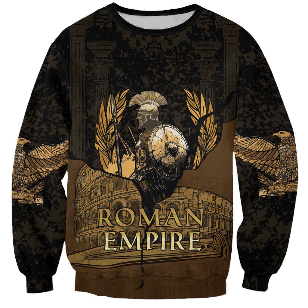 Roman Empire Sweatshirt Centurion Colosseum - Wonder Print Shop