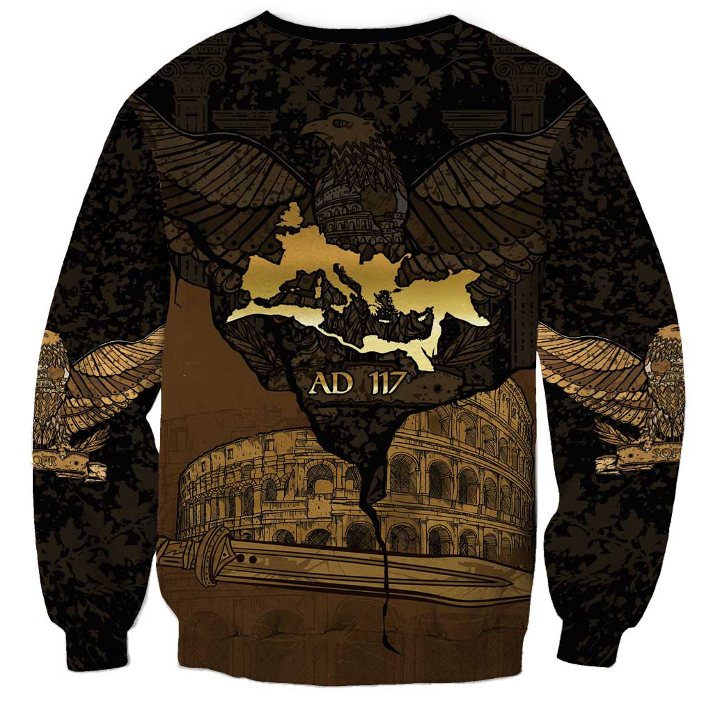 Roman Empire Sweatshirt Centurion Colosseum - Wonder Print Shop
