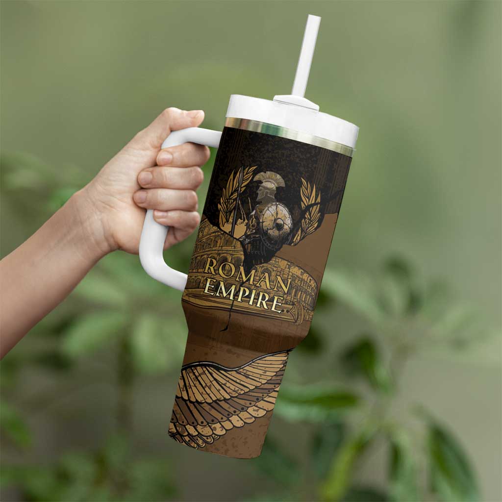 Roman Empire Tumbler With Handle Centurion Colosseum - Wonder Print Shop