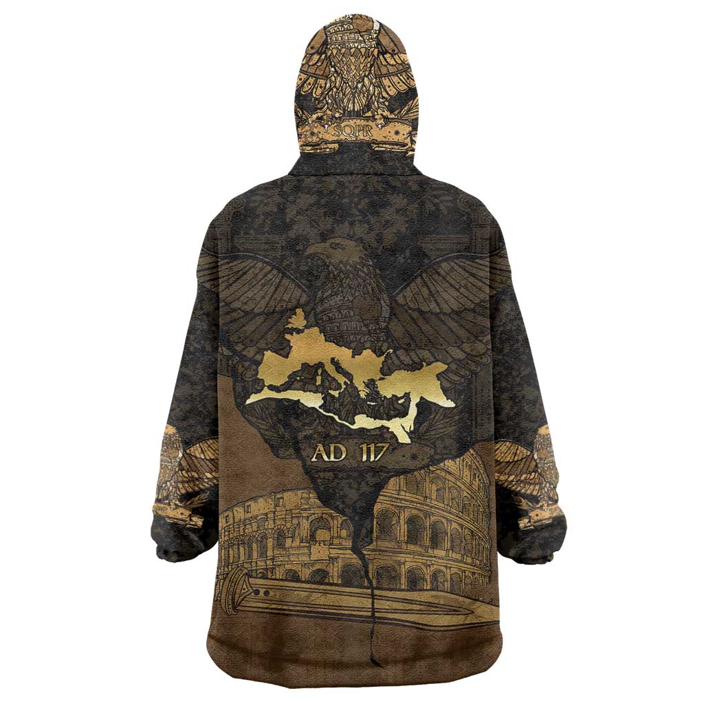 Roman Empire Wearable Blanket Hoodie Centurion Colosseum - Wonder Print Shop