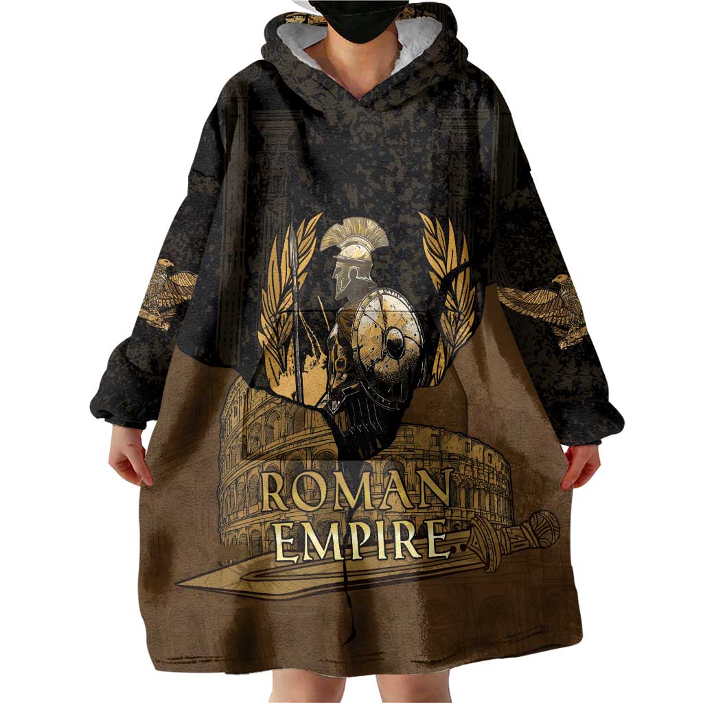 Roman Empire Wearable Blanket Hoodie Centurion Colosseum - Wonder Print Shop