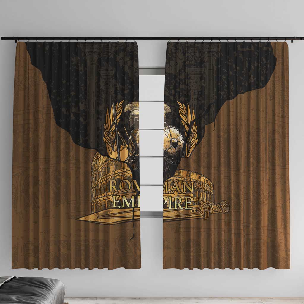 Roman Empire Window Curtain Centurion Colosseum - Wonder Print Shop