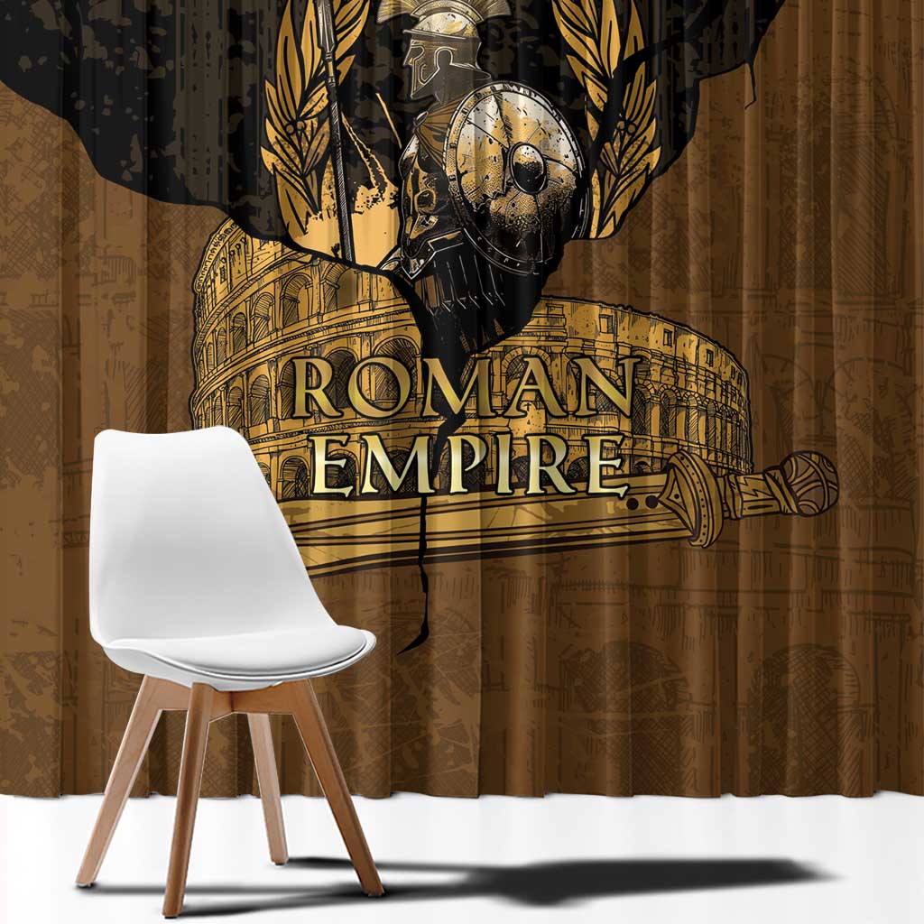 Roman Empire Window Curtain Centurion Colosseum - Wonder Print Shop