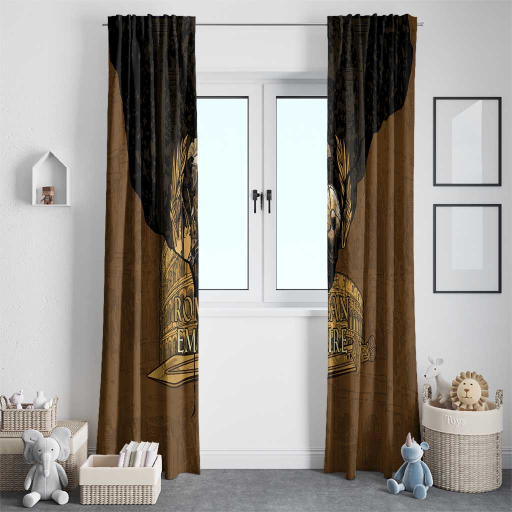 Roman Empire Window Curtain Centurion Colosseum - Wonder Print Shop