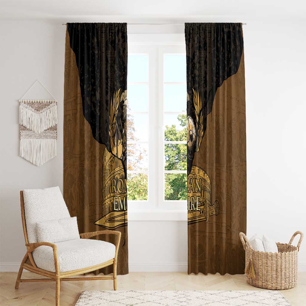 Roman Empire Window Curtain Centurion Colosseum - Wonder Print Shop