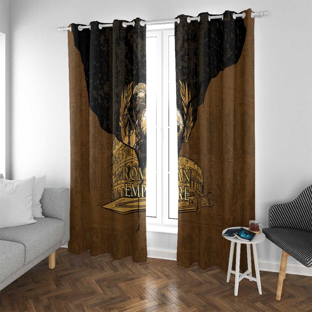 Roman Empire Window Curtain Centurion Colosseum - Wonder Print Shop