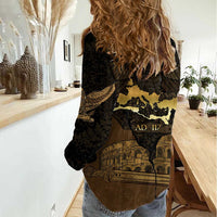 Roman Empire Women Casual Shirt Centurion Colosseum - Wonder Print Shop