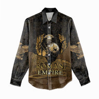 Roman Empire Women Casual Shirt Centurion Colosseum - Wonder Print Shop