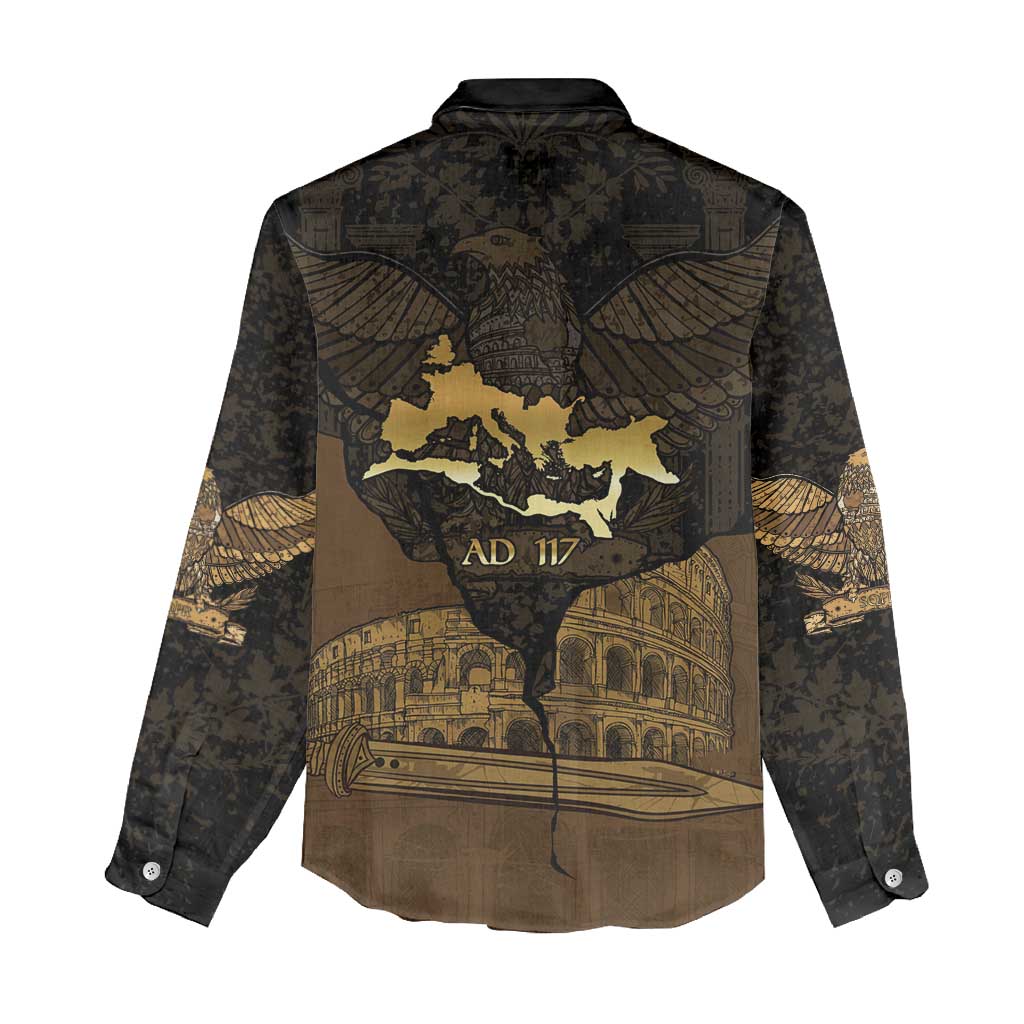 Roman Empire Women Casual Shirt Centurion Colosseum - Wonder Print Shop