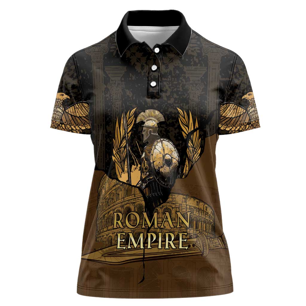 Roman Empire Women Polo Shirt Centurion Colosseum - Wonder Print Shop