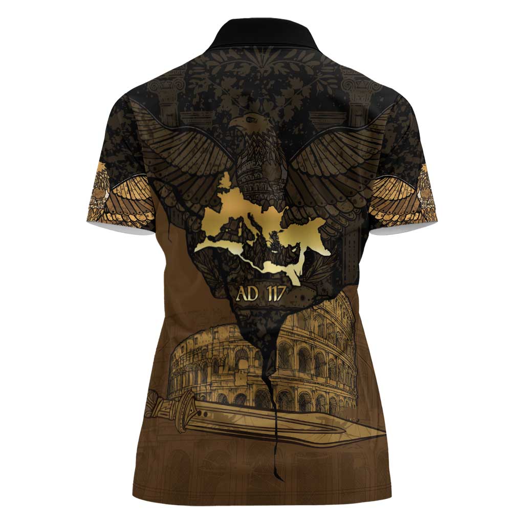 Roman Empire Women Polo Shirt Centurion Colosseum - Wonder Print Shop