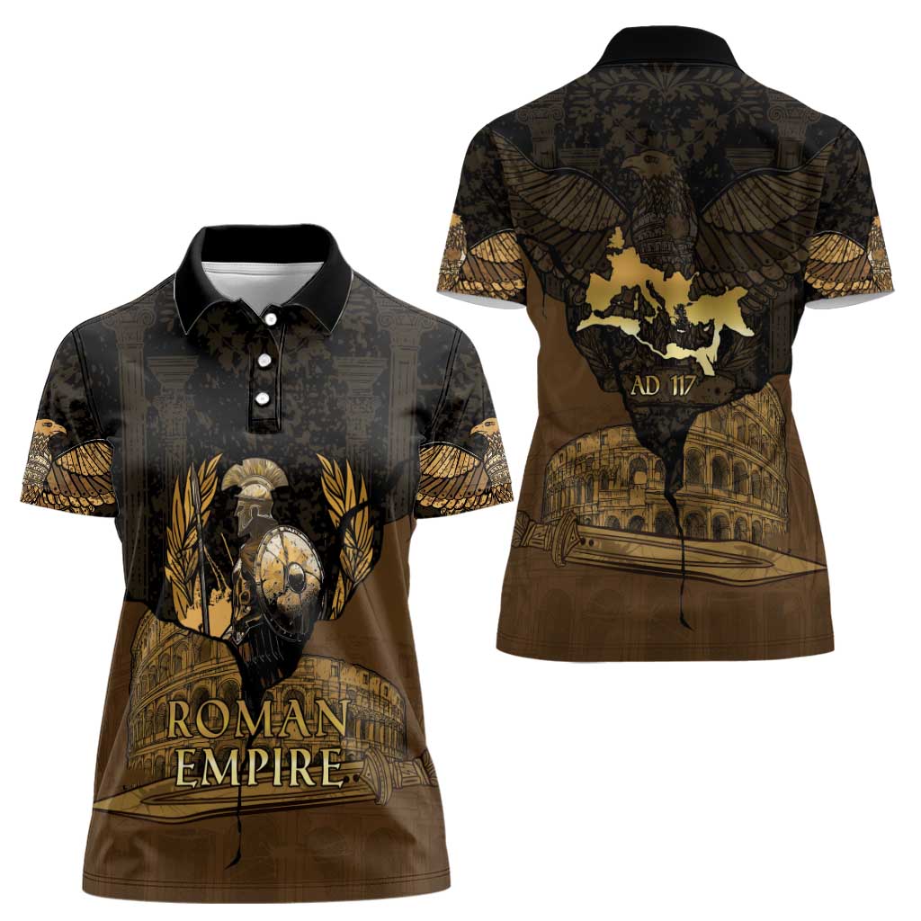 Roman Empire Women Polo Shirt Centurion Colosseum - Wonder Print Shop