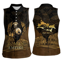 Roman Empire Women Sleeveless Polo Shirt Centurion Colosseum - Wonder Print Shop
