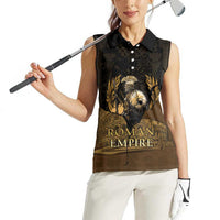 Roman Empire Women Sleeveless Polo Shirt Centurion Colosseum - Wonder Print Shop