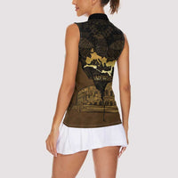 Roman Empire Women Sleeveless Polo Shirt Centurion Colosseum - Wonder Print Shop