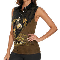 Roman Empire Women Sleeveless Polo Shirt Centurion Colosseum - Wonder Print Shop