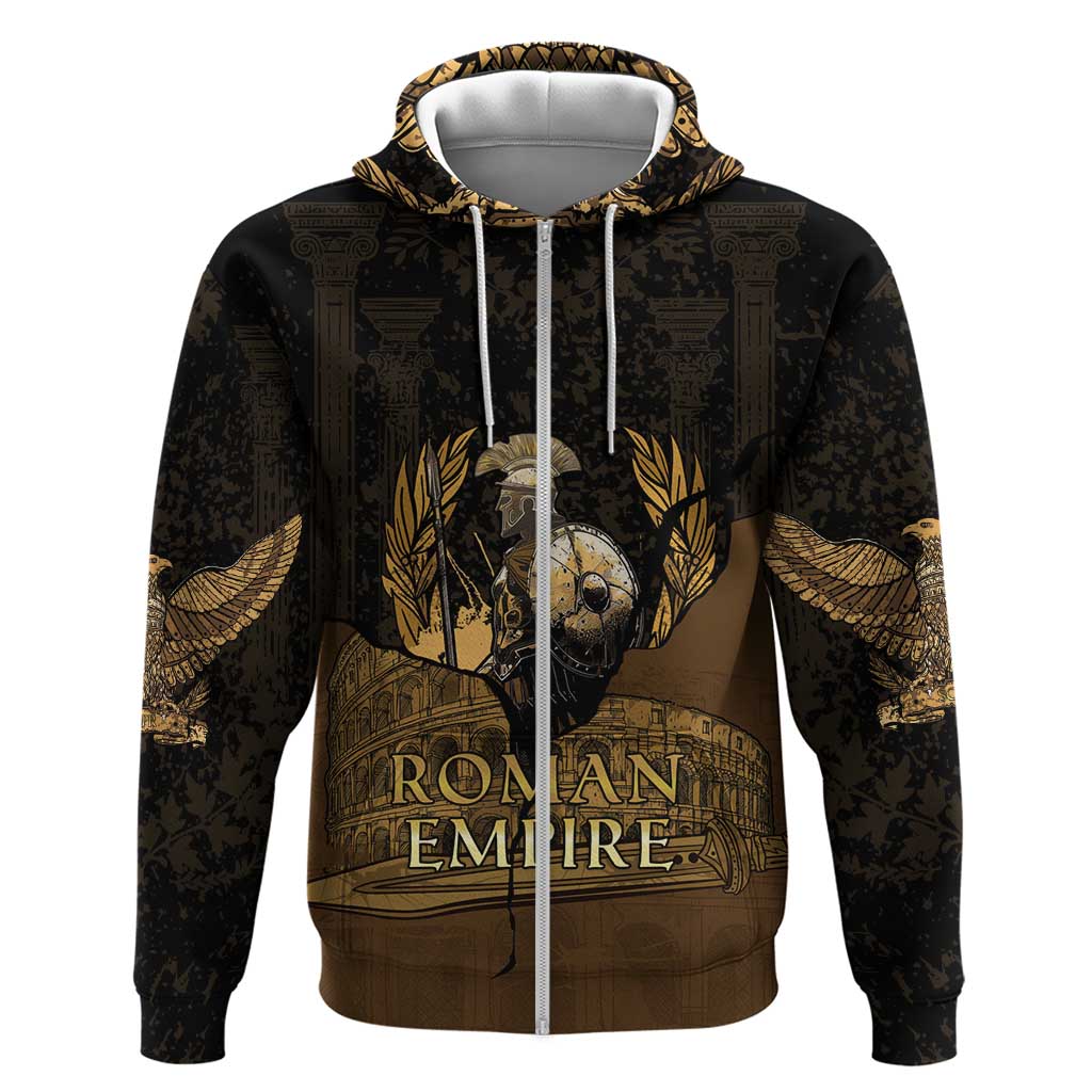 Roman Empire Zip Hoodie Centurion Colosseum - Wonder Print Shop
