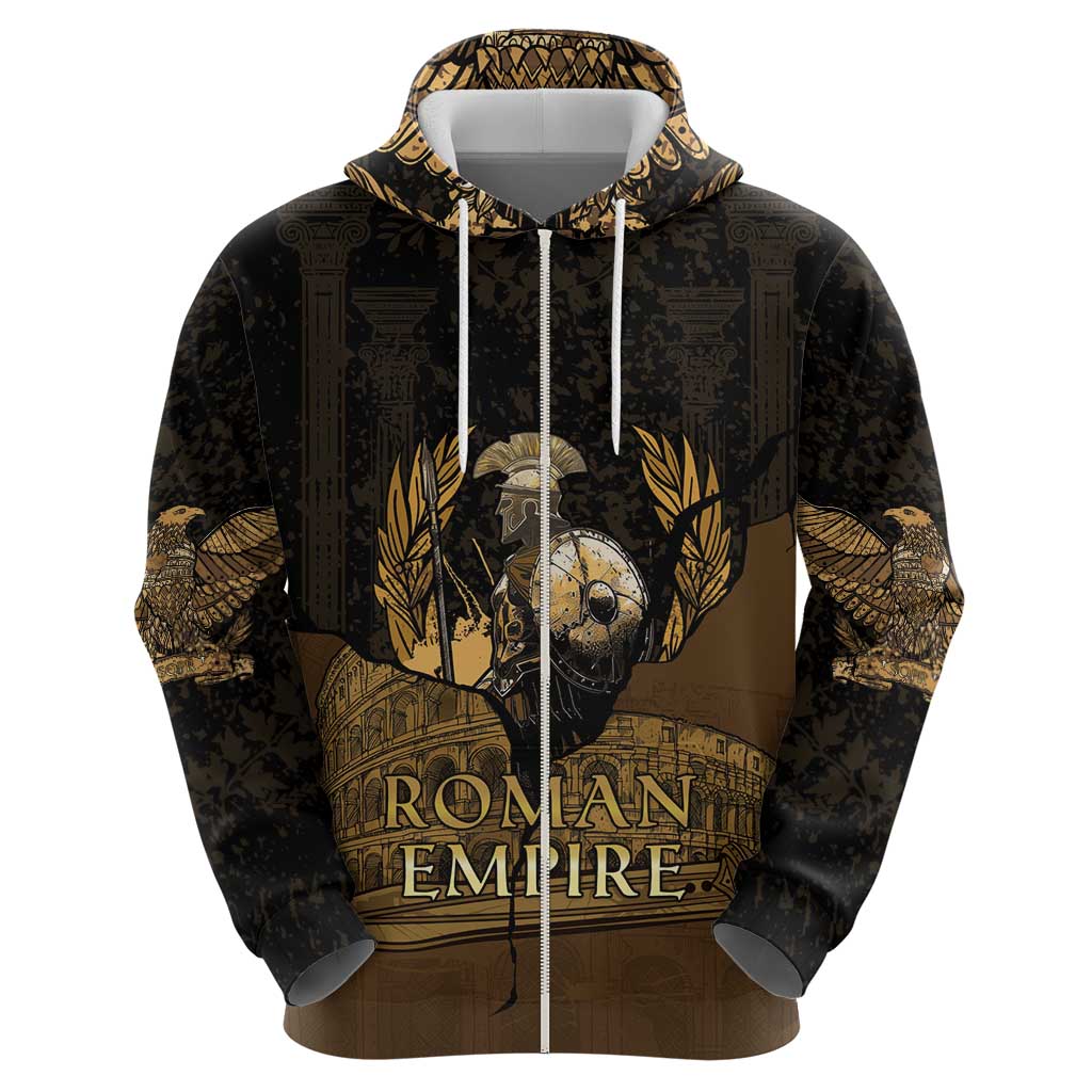 Roman Empire Zip Hoodie Centurion Colosseum - Wonder Print Shop