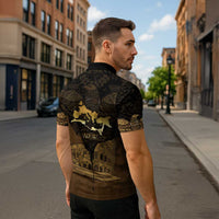 Roman Empire Zipper Polo Shirt Centurion Colosseum - Wonder Print Shop